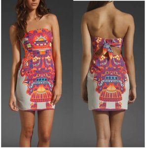 MARA HOFFMAN neon tribal print Party Dress
